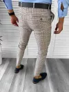 Pantaloni barbati eleganti regular fit carouri B1739 14-2 E~